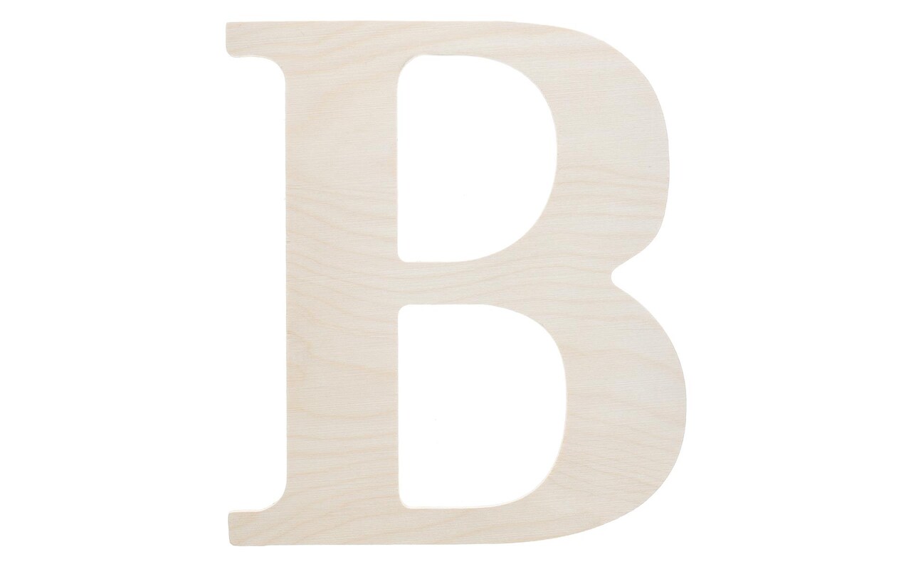 Good Wood by Leisure Arts Letter 9.5" B, Wooden Letters, Wood Letters, Wooden Letters Wall Decor, Large Wooden Letters, Wooden Letters 9.5 inch, Small Wooden Letters for Crafts